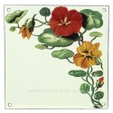 Plaque emaillee capucine