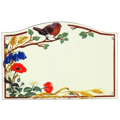 CL46302005  Plaque emaillee rouge gorge 37,70 €