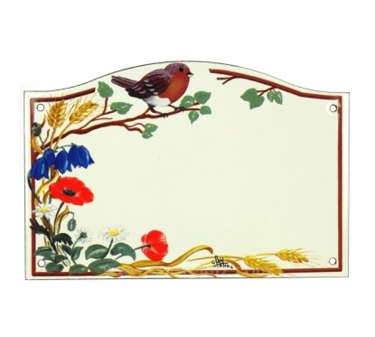 CL46302005  Plaque emaillee rouge gorge 37,70 €