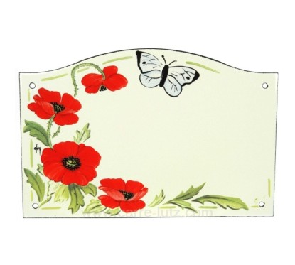 CL46302006  Plaque emaillee coquelicot 37,70 €