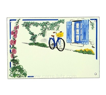 CL46302009  Plaque emaillee rose tremiere 42,90 €