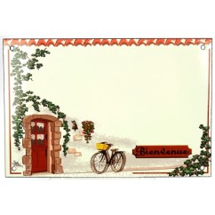 CL46302011  Plaque emaillee velo bienvenue 42,90 €