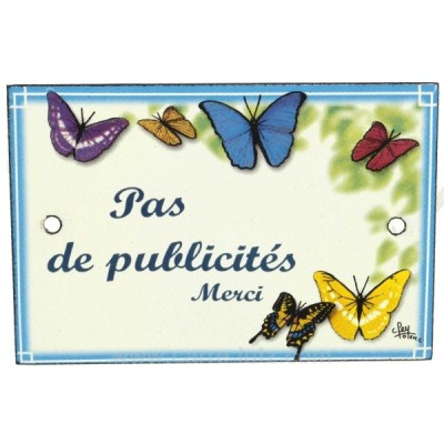 CL46302013 Plaque emaillee pas de pub 18,80 €