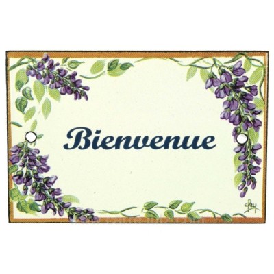 CL46302014  Plaque emaillee bienvenue 18,80 €
