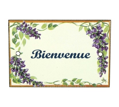 CL46302014  Plaque emaillee bienvenue 18,80 €