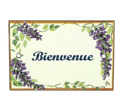 CL46302014 Plaque emaillee bienvenue 18,80 €