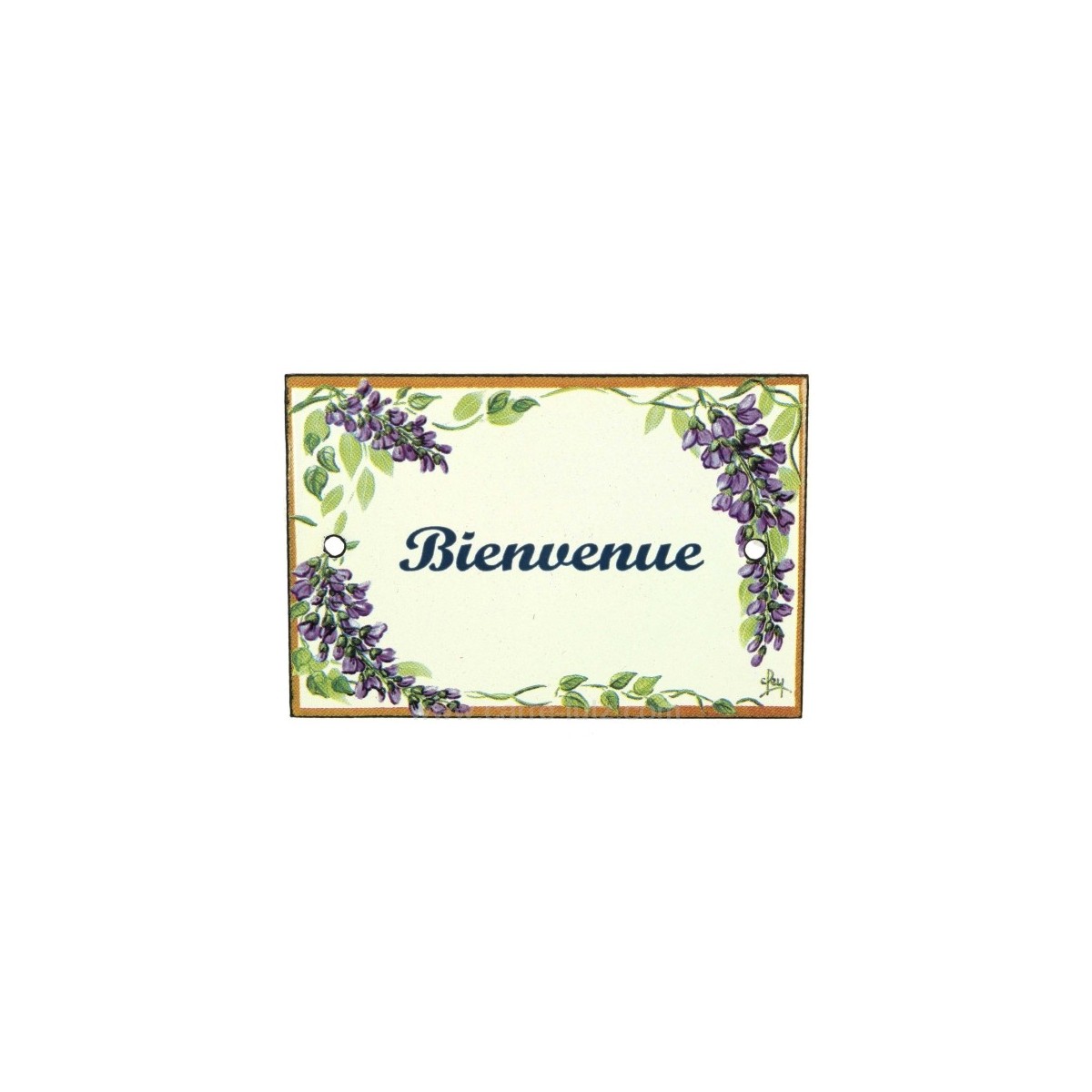 CL46302014  Plaque emaillee bienvenue 18,80 €
