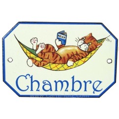CL46302022  Plaque emaillee chambre hamac 18,80 €