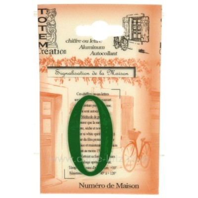 CL46302024  Chiffre n 0 vert 4,00 €