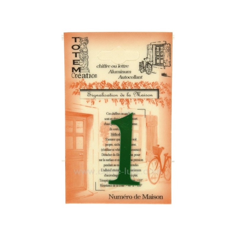 CL46302025  Chiffre n 1 vert 4,00 €