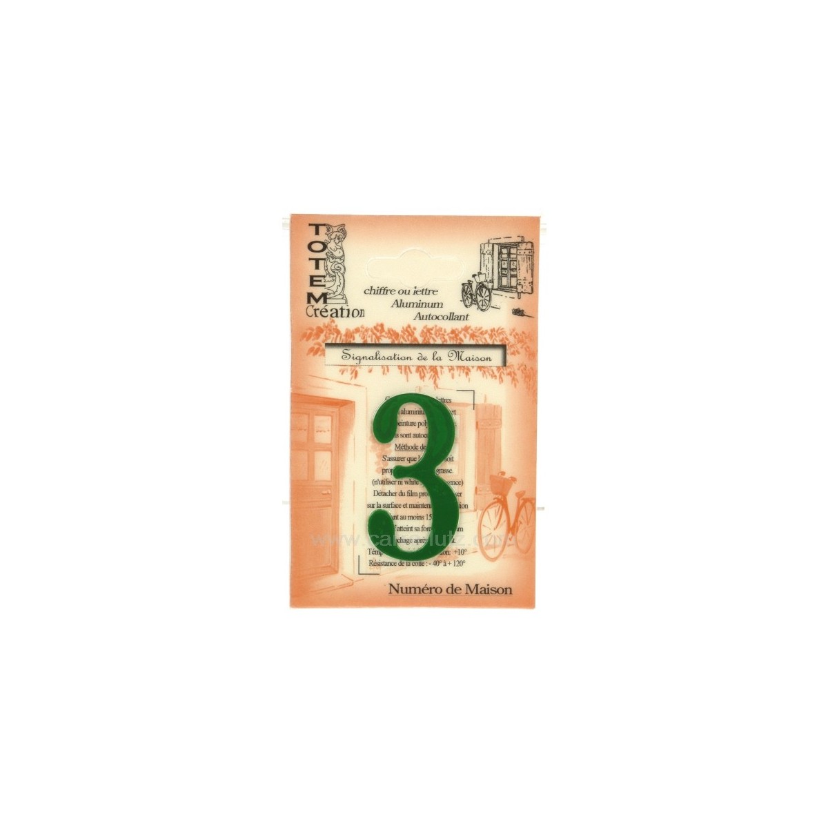 CL46302027  Chiffre n 3 vert 4,00 €