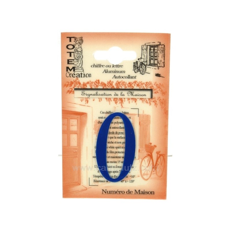 CL46302034  Chiffre n 0 bleu 4,00 €