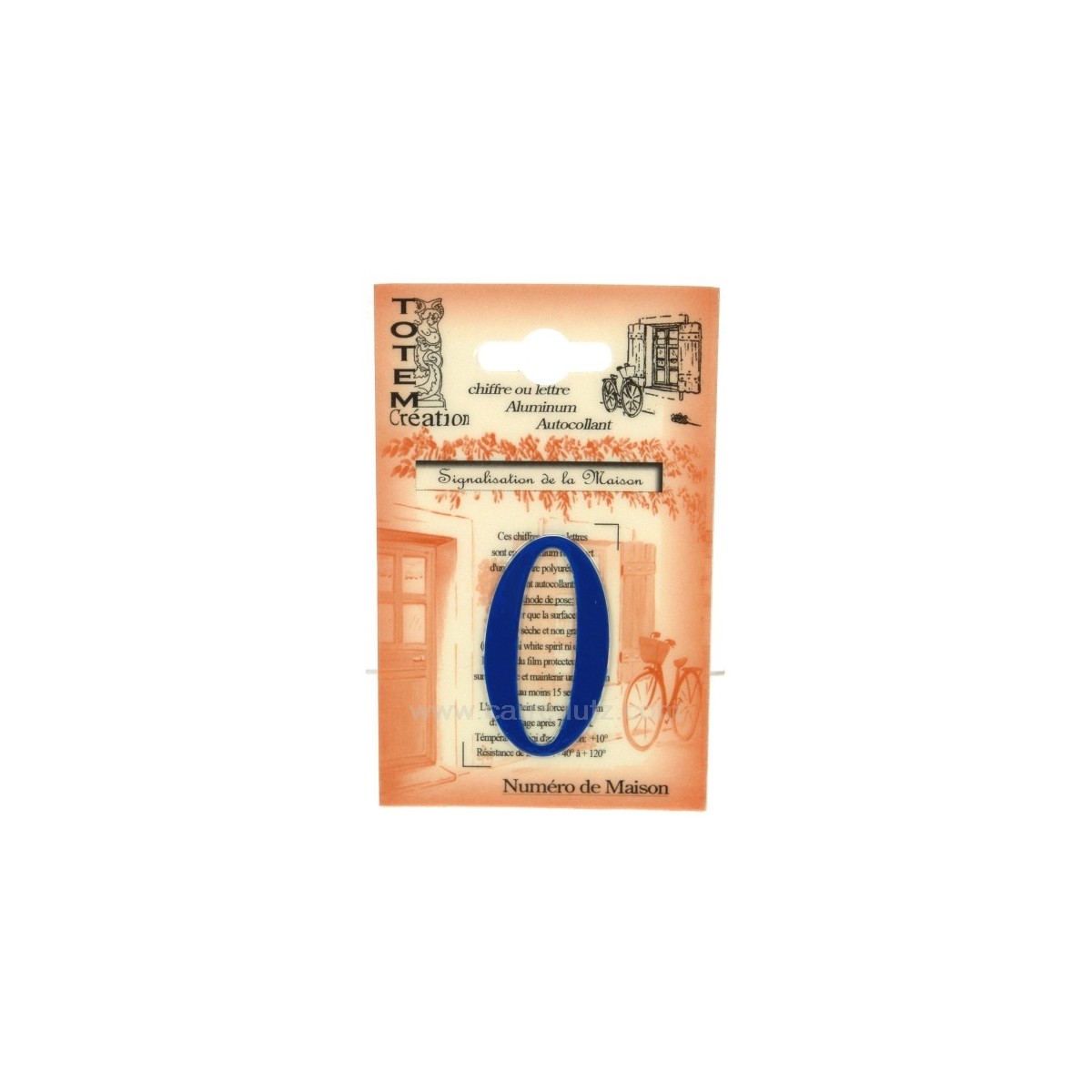 CL46302034  Chiffre n 0 bleu 4,00 €