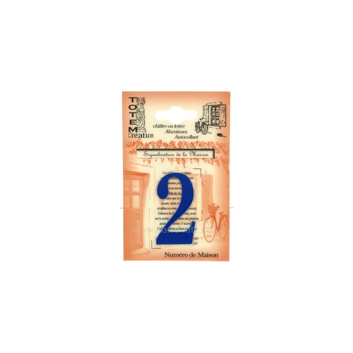 CL46302036  Chiffre n 2 bleu 4,00 €