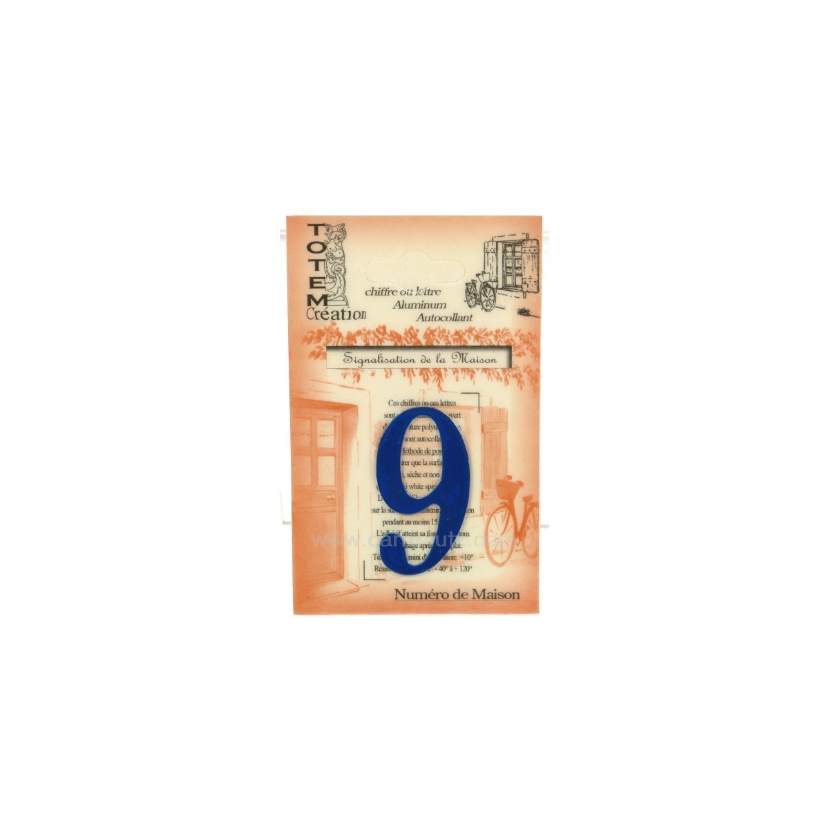 CL46302043  Chiffre n 9 bleu 4,00 €