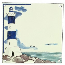 Plaque emaillee phare