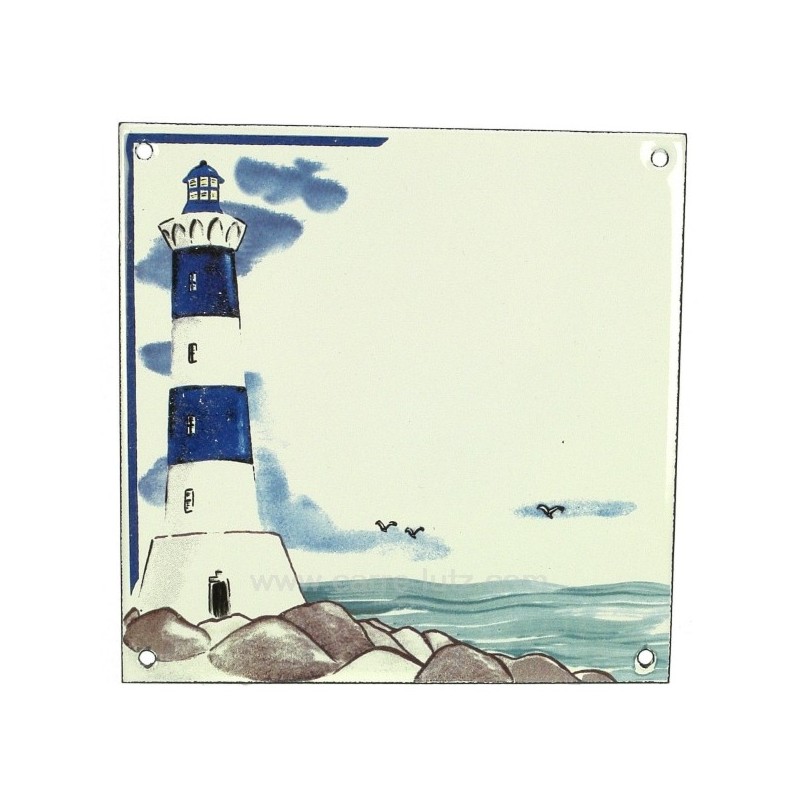 Plaque emaillee phare