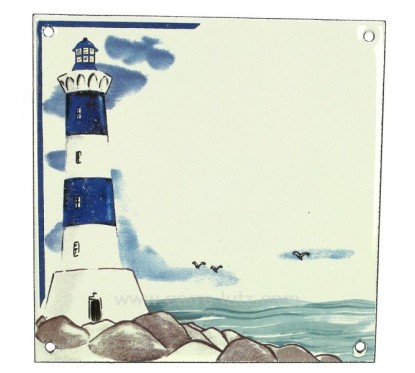 Plaque emaillee phare