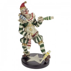 Clown jongleur en résine hauteur 36,5 cm, reference CL47001031