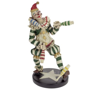 CL47001031  Clown jongleur en résine hauteur 36,5 cm 98,00 €