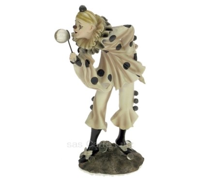 CL47001037  Clown arlequin bulle en résine hauteur 21,2 cm 50,30 €