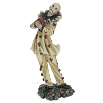 CL47001038  Clown arlequin bouquet de fleur en résine hauteur 25,4 cm 50,30 €