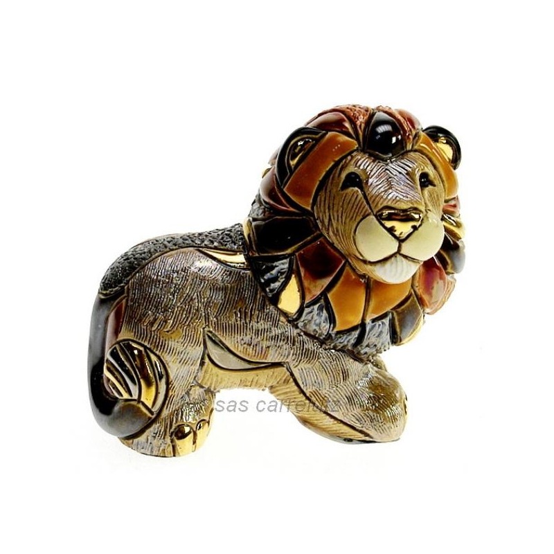 CL47200034  Lion en céramique platine et or - De Rosa Rinconada 71,90 €