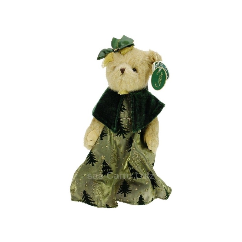 ours de collection Evelyn Evergreen hauteur 35 cm environ Bearington  