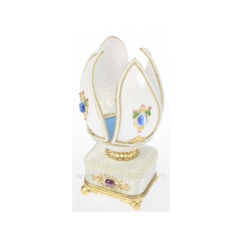 CL49300029 OEUF VeRITABLE PERLES BLEUES 95,00 € CL49300029 OEUF VeRITABLE PERLES BLEUES 95,00 €