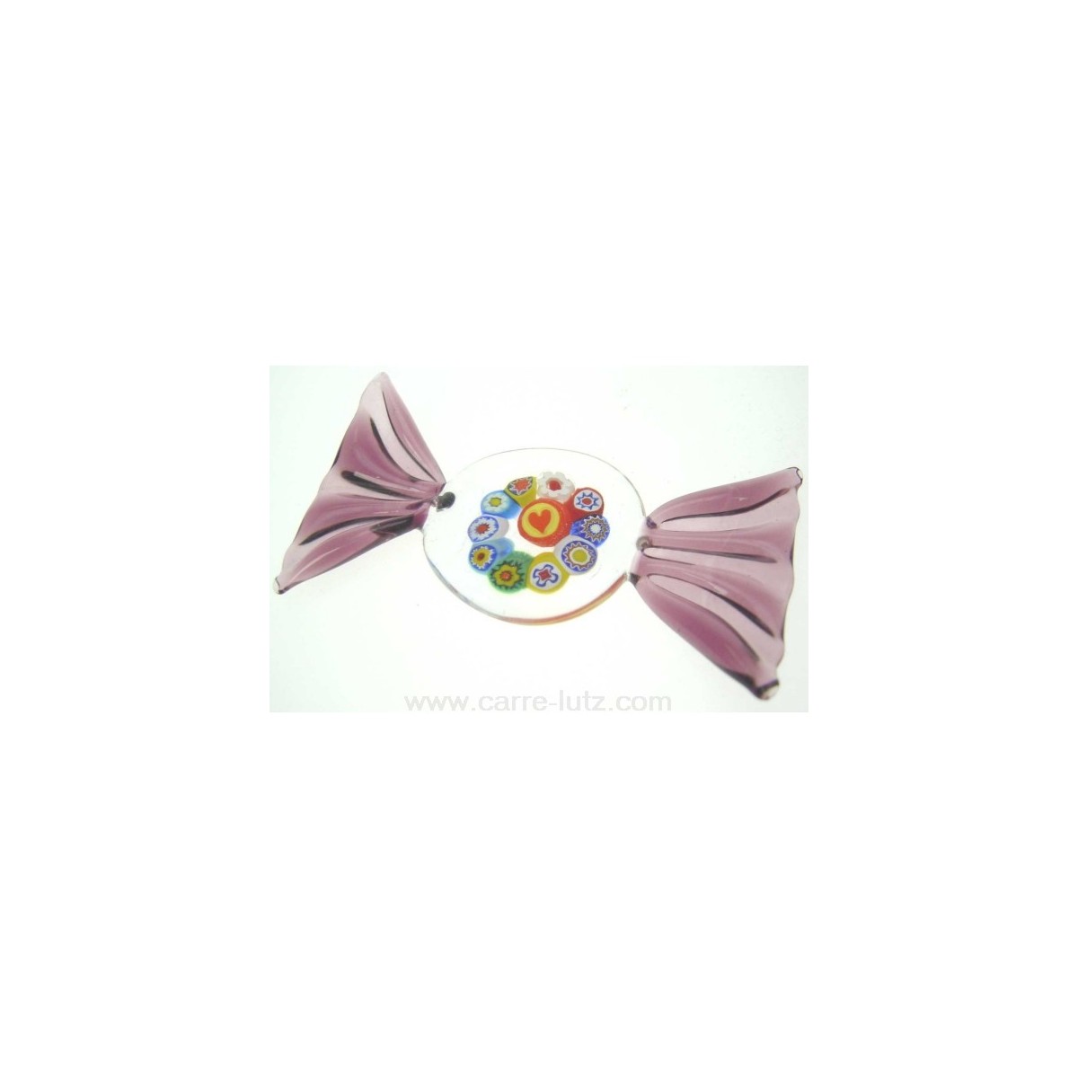 CL49600026 Porte couteaux bonbon Murano en murrine couleur mauve longueur 7.5 cm 7,50 € CL49600026 Porte couteaux bonbon Murano en murrine couleur mauve longueur 7.5 cm 7,50 €