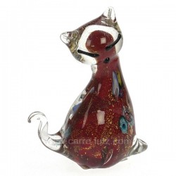 Chat murrine rouge Cadeaux - Décoration CL49600101, reference CL49600101