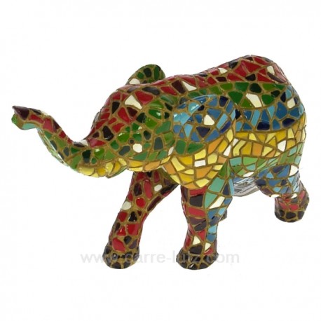 Elephant mosaique A Cadeaux - Décoration CL49900026, reference CL49900026