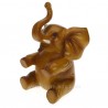 Elephant assis facon teck Cadeaux - Décoration CL49900034, reference CL49900034