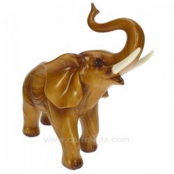 Elephant MM facon teck Cadeaux - Décoration CL49900035, reference CL49900035