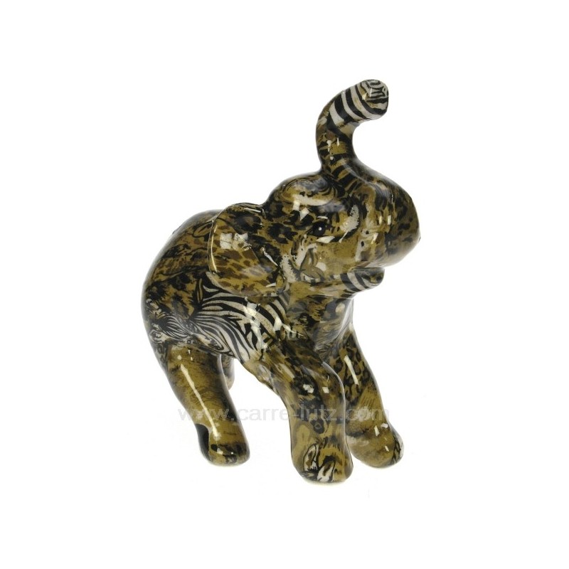 Elephant PM debout leopard