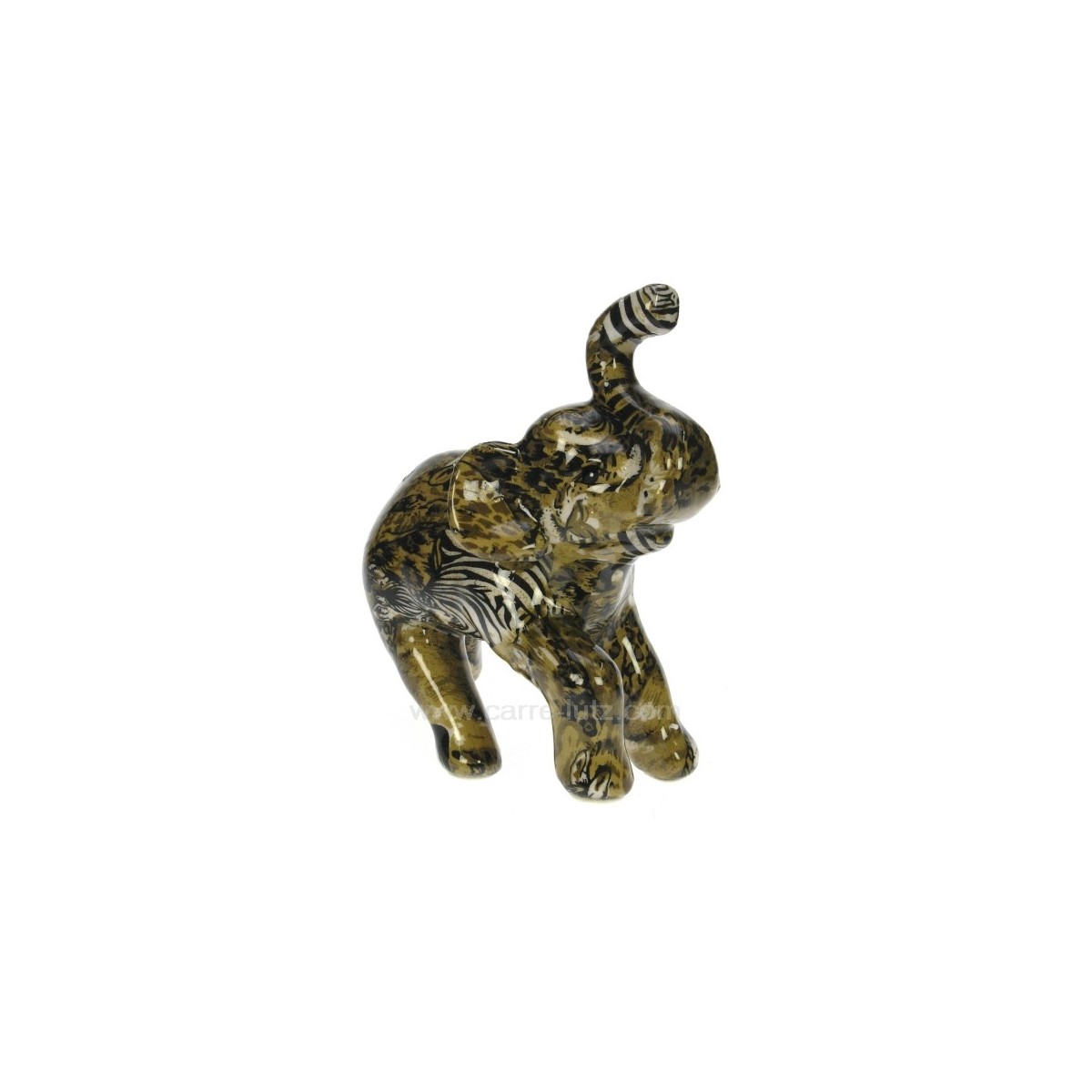 CL49900039  Elephant PM debout leopard 30,00 €