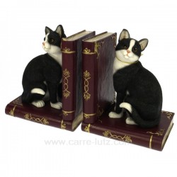 Serre livre chats noir & blanc Cadeaux - Décoration CL50000048, reference CL50000048