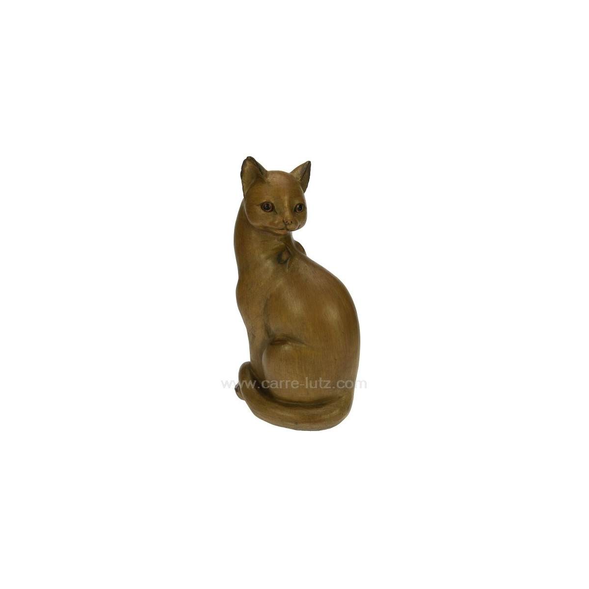 CL50000081  Chat assis facon bois 29,40 €