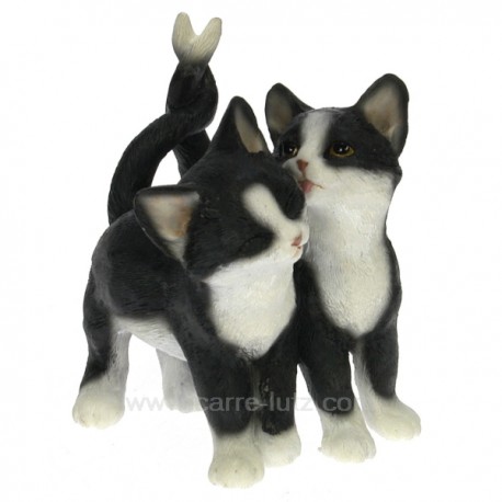 Couple chat noir et blanc Léonardo Collection CL50001036, reference CL50001036
