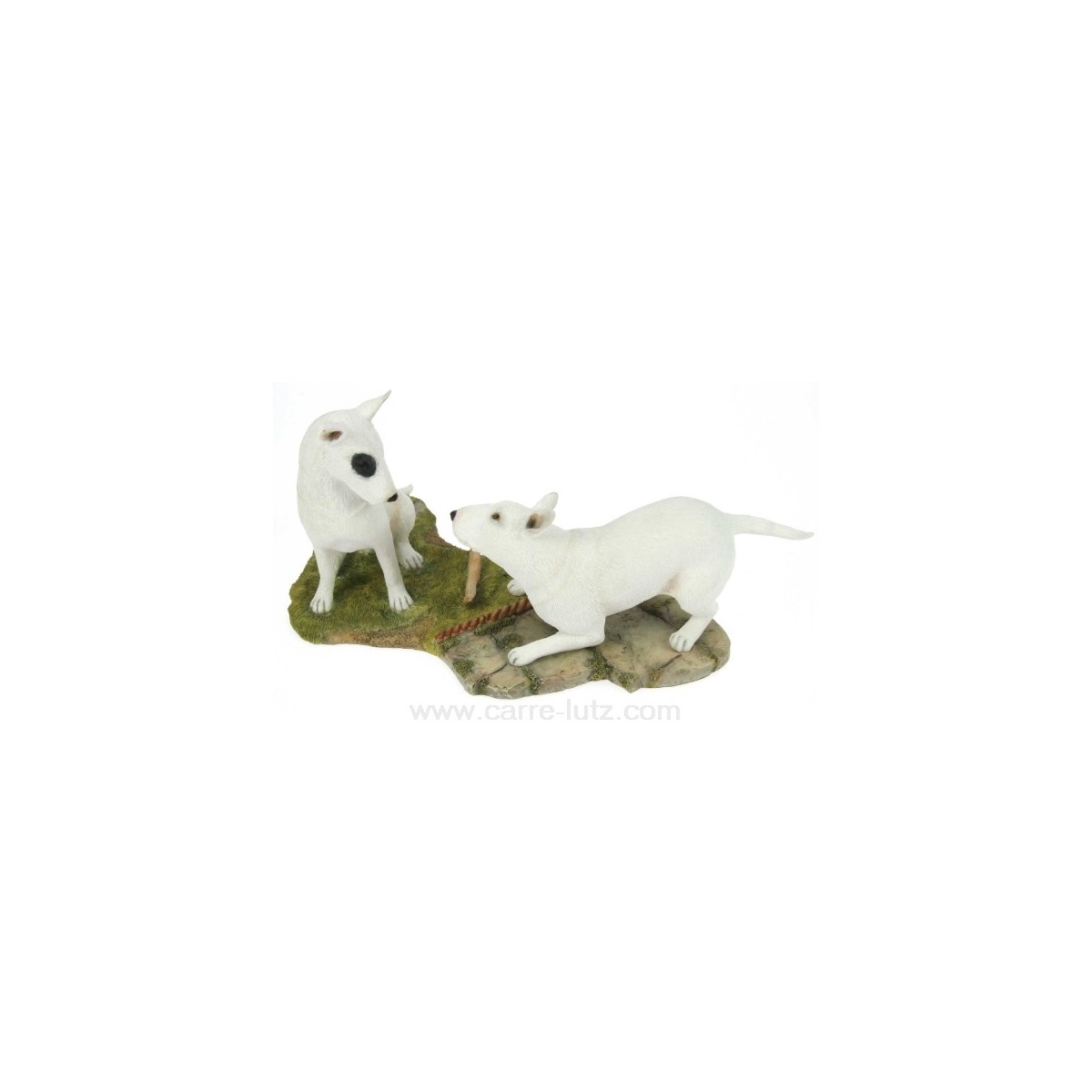 CL50011019  PAIRE BULL TERRIER AU JARDIN 45,00 €