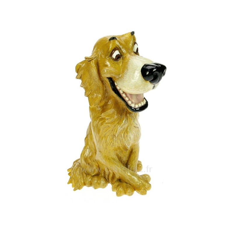 CL50011038  Chien Toby﻿ en poudre de pierre reconstituée peinte et vernis﻿ 67,90 €