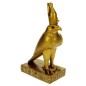 Faucon Horus en résine couleur or hauteur 22 cm