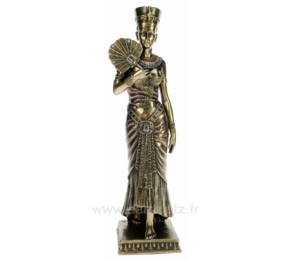 CL50030131  Reine Egyptienne avec éventail en résine décorée 36,10 €
