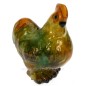 Poule orange/vert