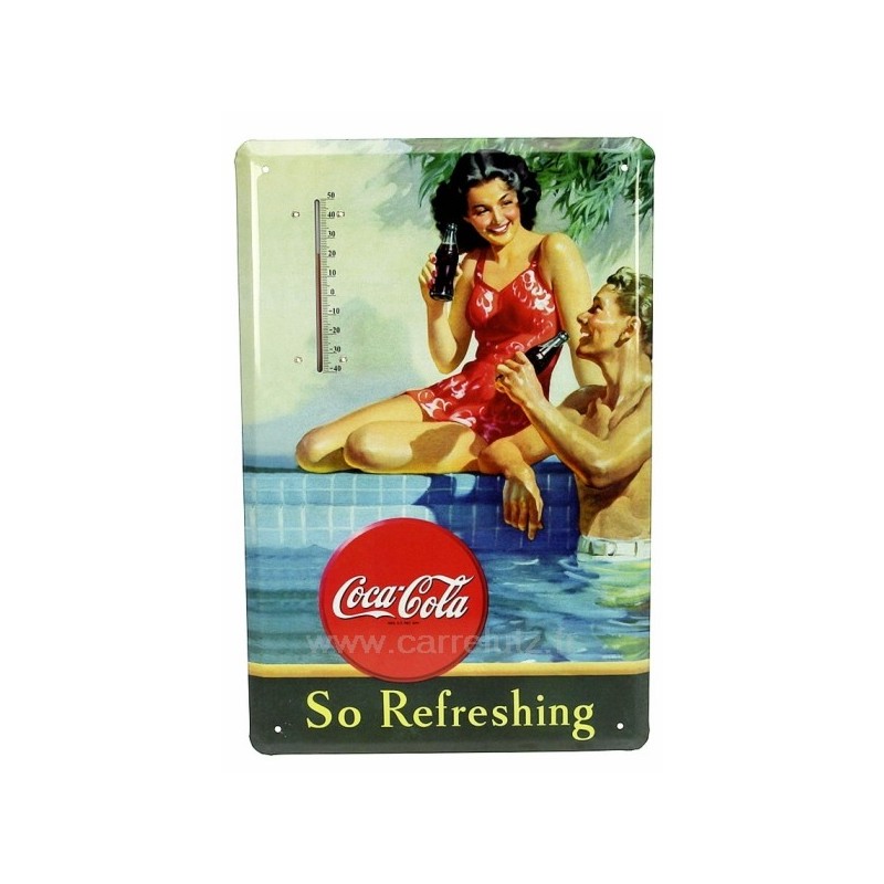 CL50110040  Thermomètre métal coca cola so refreshing﻿ 13,50 €