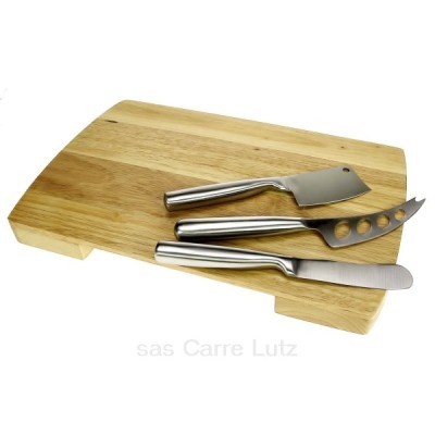 CL50120040  Plateau à fromage en bois huilé avec 3 accessoires 41,70 €
