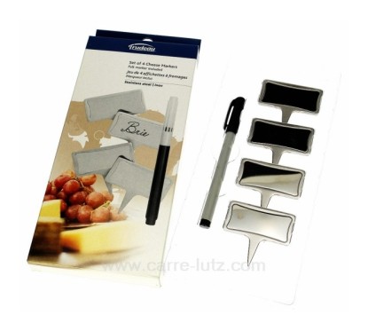 CL50120102  Boite 4 marques fromage inox 17,30 €
