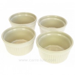 Boite 4 ramequins ceramique 9x5 La pâtisserie CL50150544, reference CL50150544