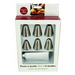 CL50150764  Coffret poche nylon lavable 40 cm﻿ 6 douilles inox différents décor﻿﻿ 17,70 €