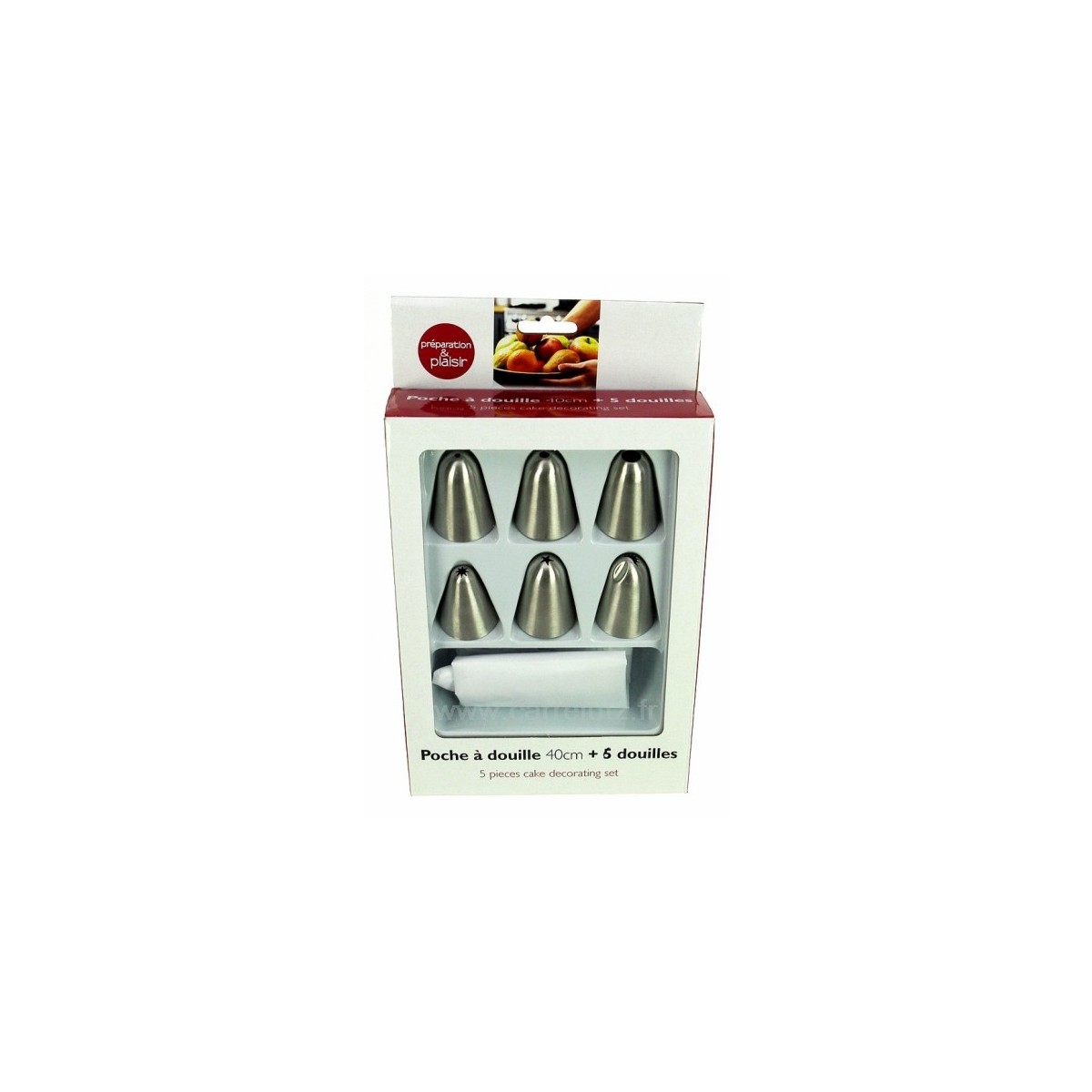 CL50150764  Coffret poche nylon lavable 40 cm﻿ 6 douilles inox différents décor﻿﻿ 17,70 €
